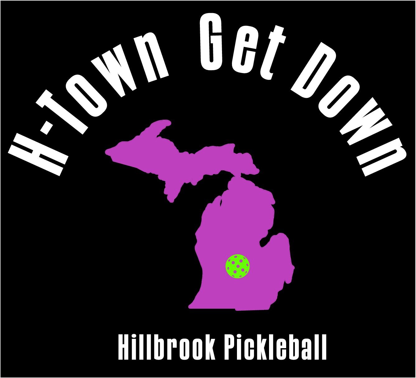 Men's T-shirt H-Town Hillbrook Pickleball