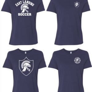 East Lansing Soccer Club | Women's Navy Tee