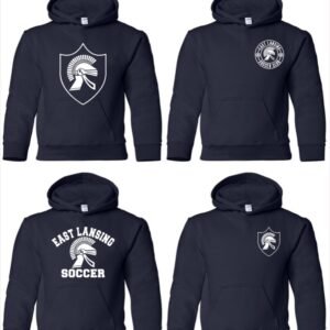 East Lansing Soccer Club | Youth Navy Hoodie