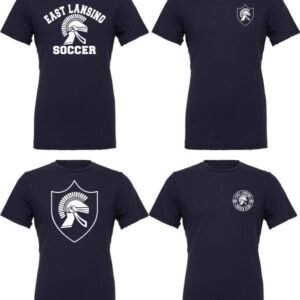 East Lansing Soccer Club | Unisex Navy Tee