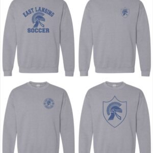 East Lansing Soccer Club | Adult Sport Grey Crewneck