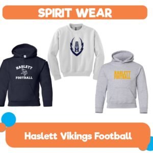 Adult Size Haslett Viking HOODIE