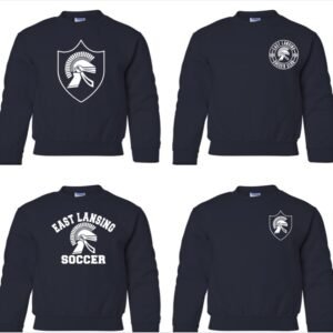 East Lansing Soccer Club | Youth Navy Crewneck