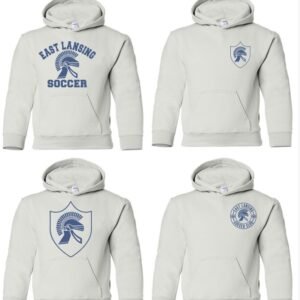 East Lansing Soccer Club | Youth White Hoodie