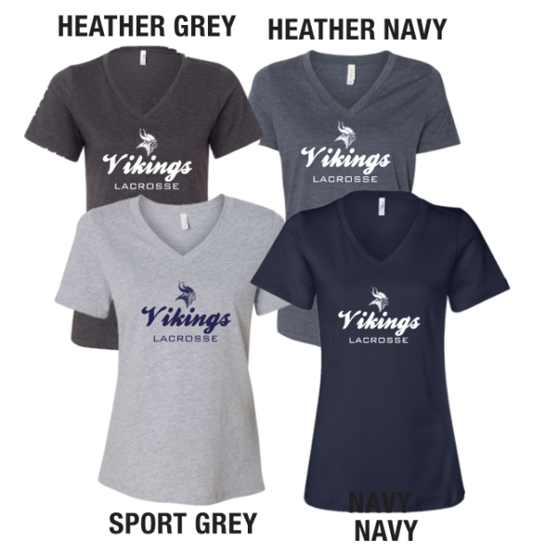 Vikings Lacrosse Apparel Women's fit/V-Neck - Image 4